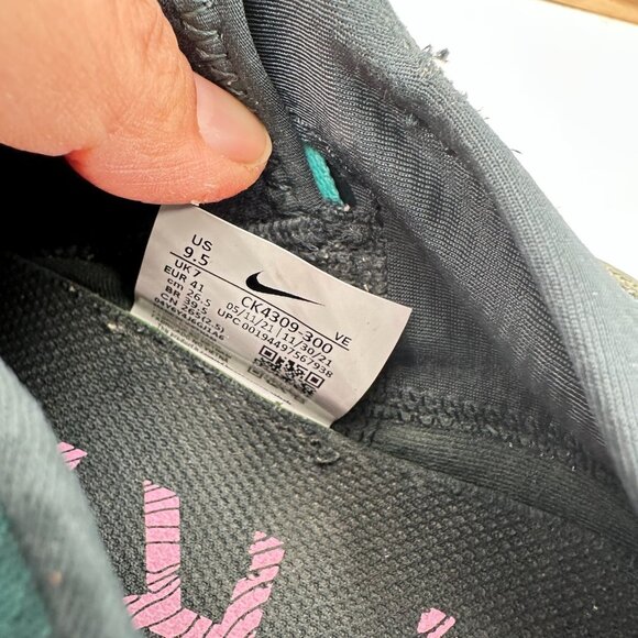 Nike Pegasus Trail 2 Women Sz 9.5 CK4309 300 Off Noir Limelight Laser Blue Shoe - Picture 10 of 11